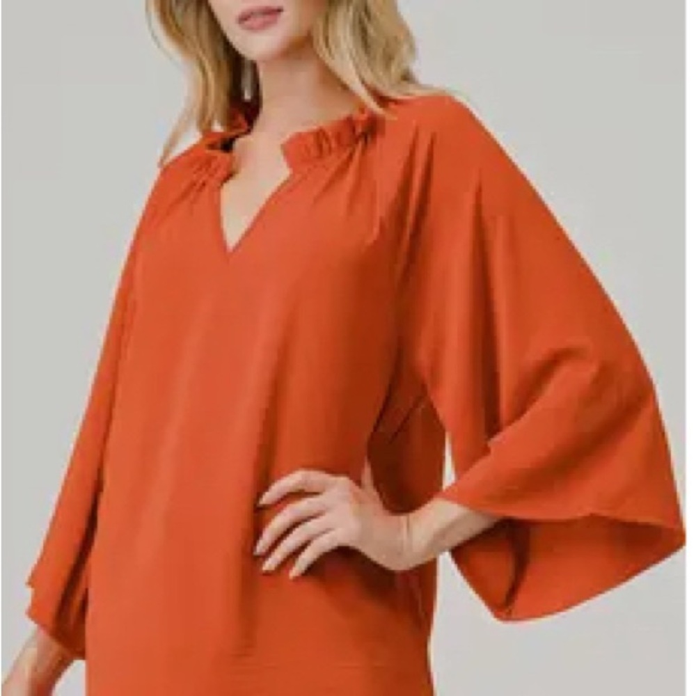 (NWT) Pixy + Ivy Lightweight Ladies Blouse (Pumpkin)